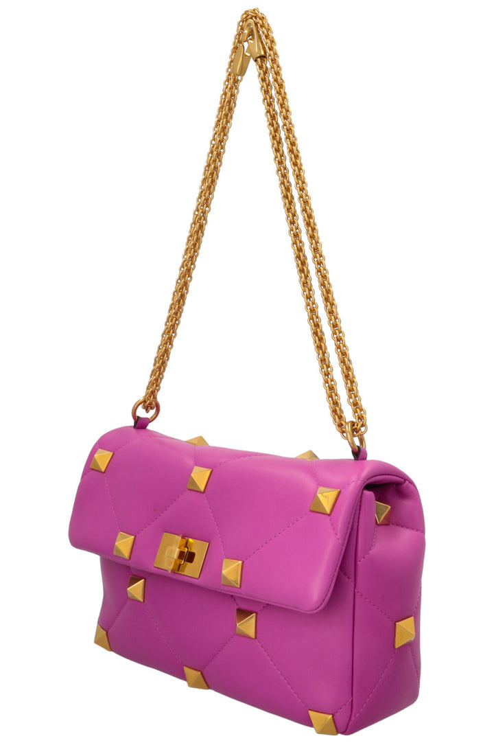 VALENTINO Roman Stud Top Handle Bag Pink