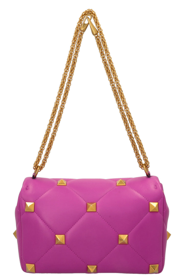 VALENTINO Roman Stud Top Handle Bag Pink