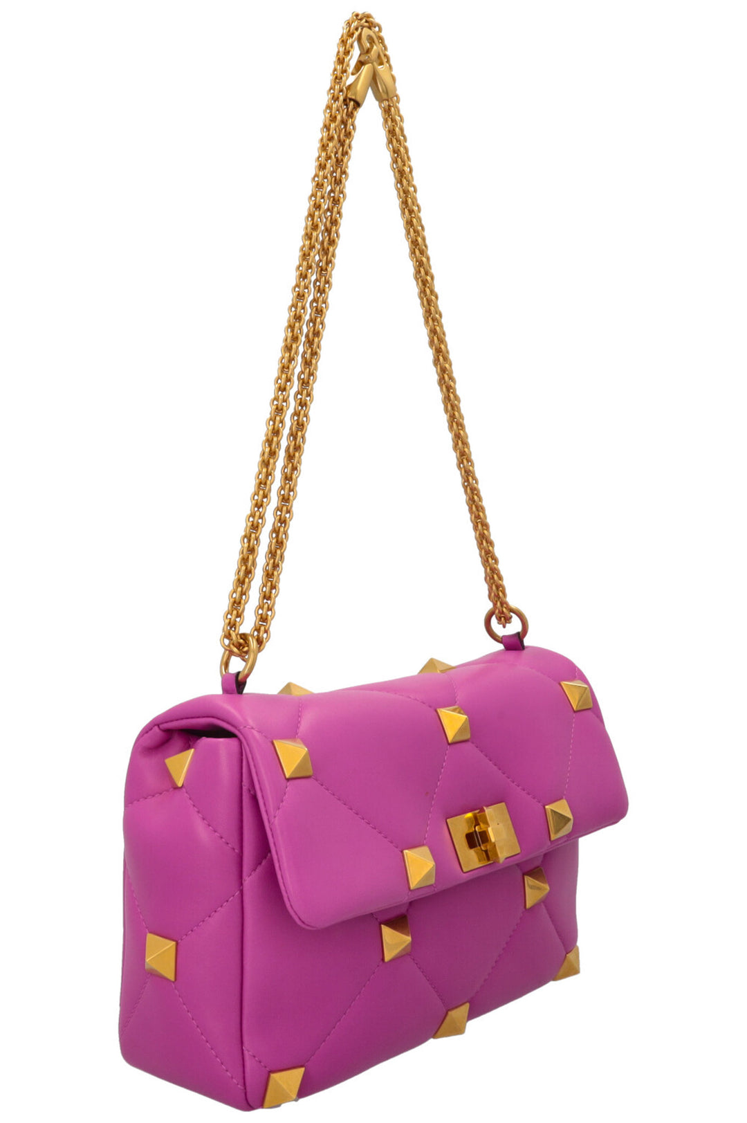 VALENTINO Roman Stud Top Handle Bag Pink