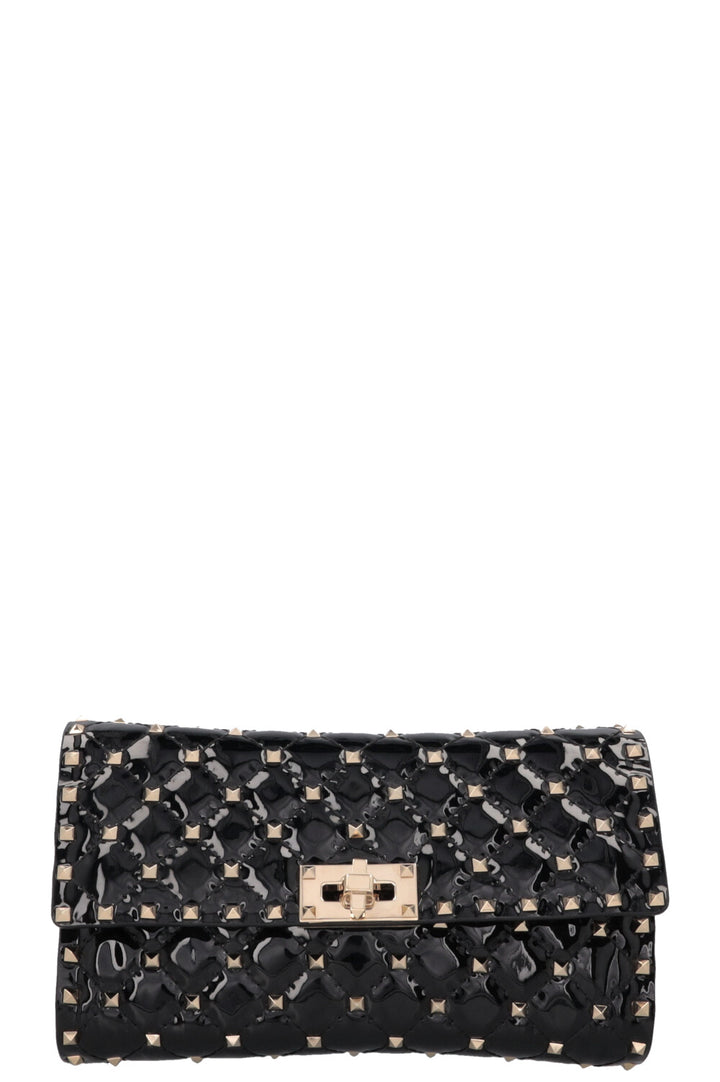 VALENTINO Spike WOC Patent Black