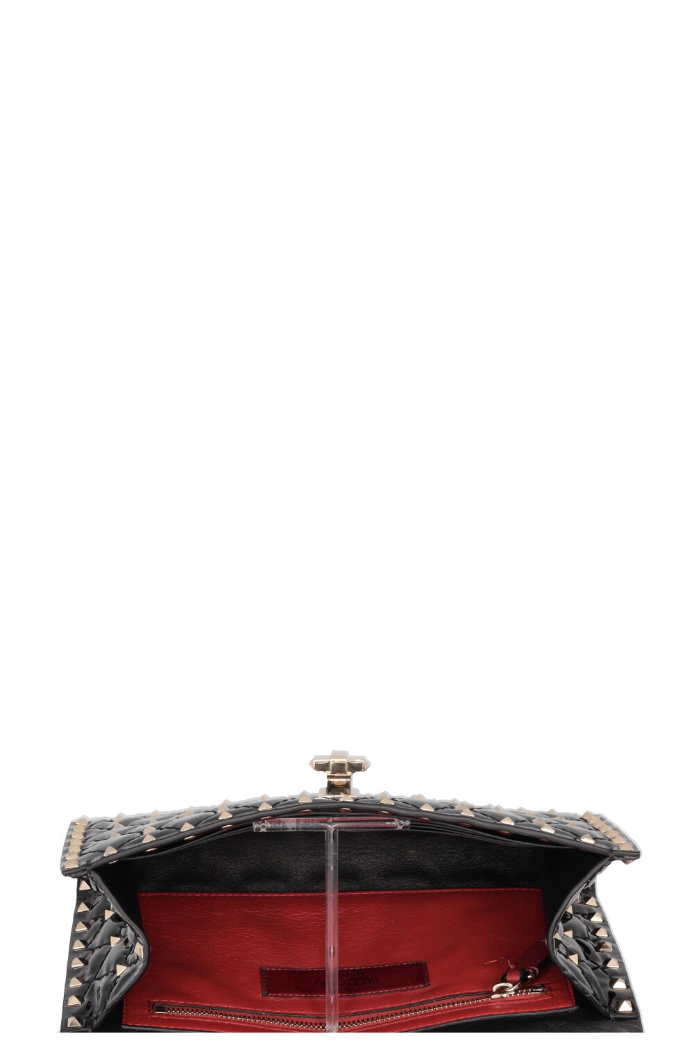 VALENTINO Spike WOC Patent Black