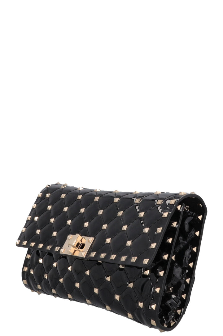 VALENTINO Spike WOC Patent Black