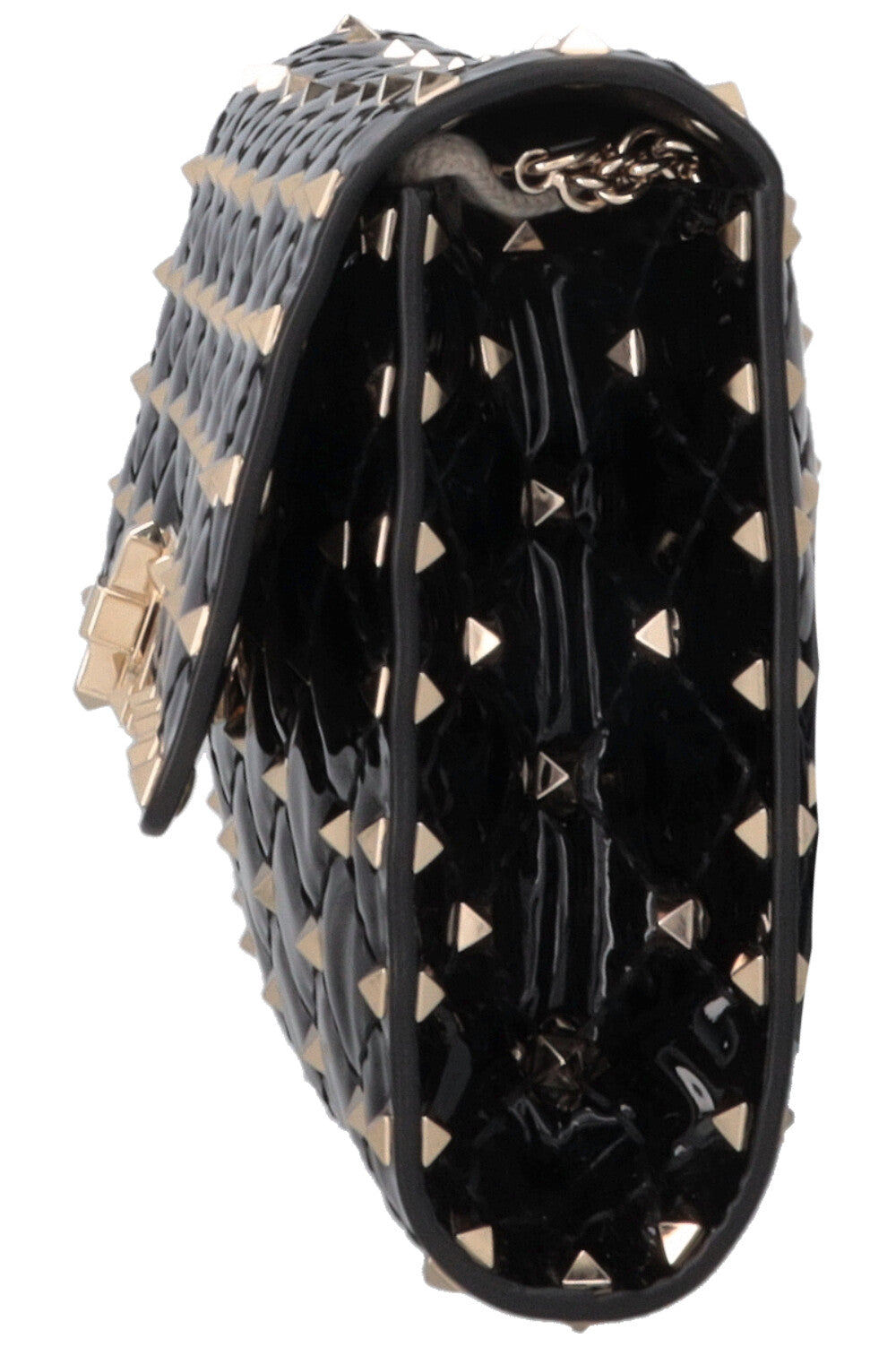 VALENTINO Spike WOC Patent Black