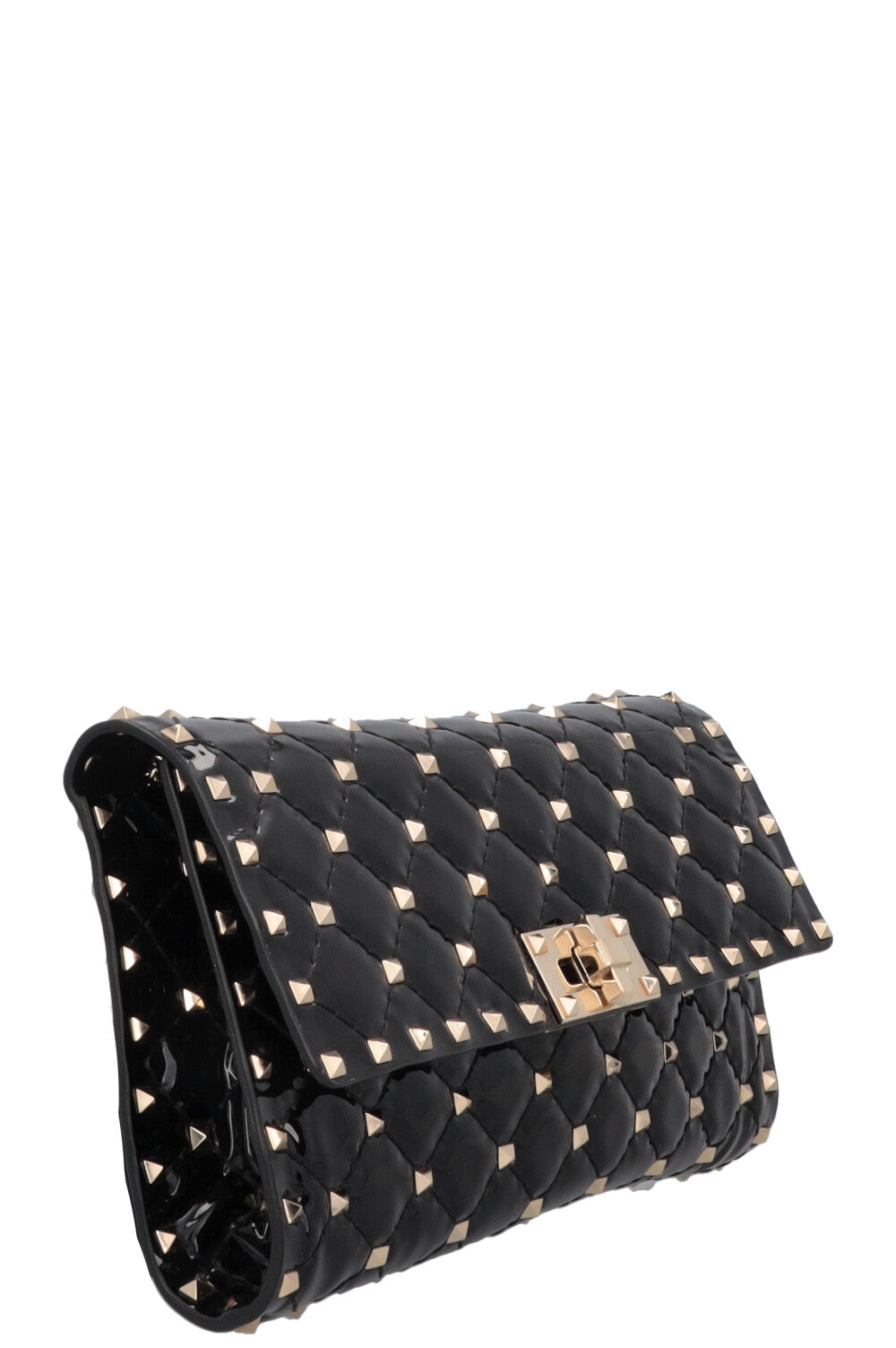 VALENTINO Spike WOC Patent Black