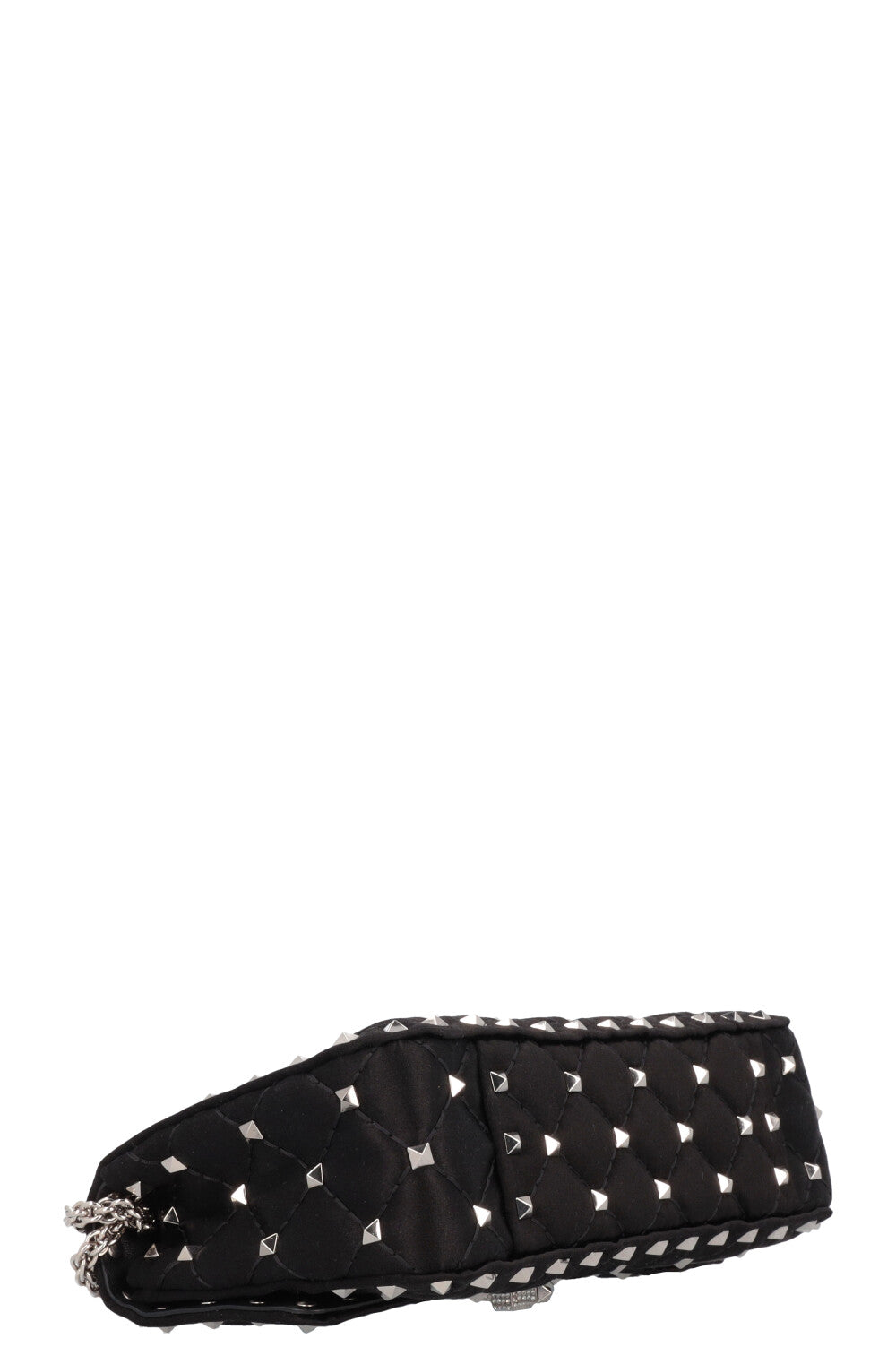 VALENTINO Petit sac Rockstud Spike Cristaux de soie Noir