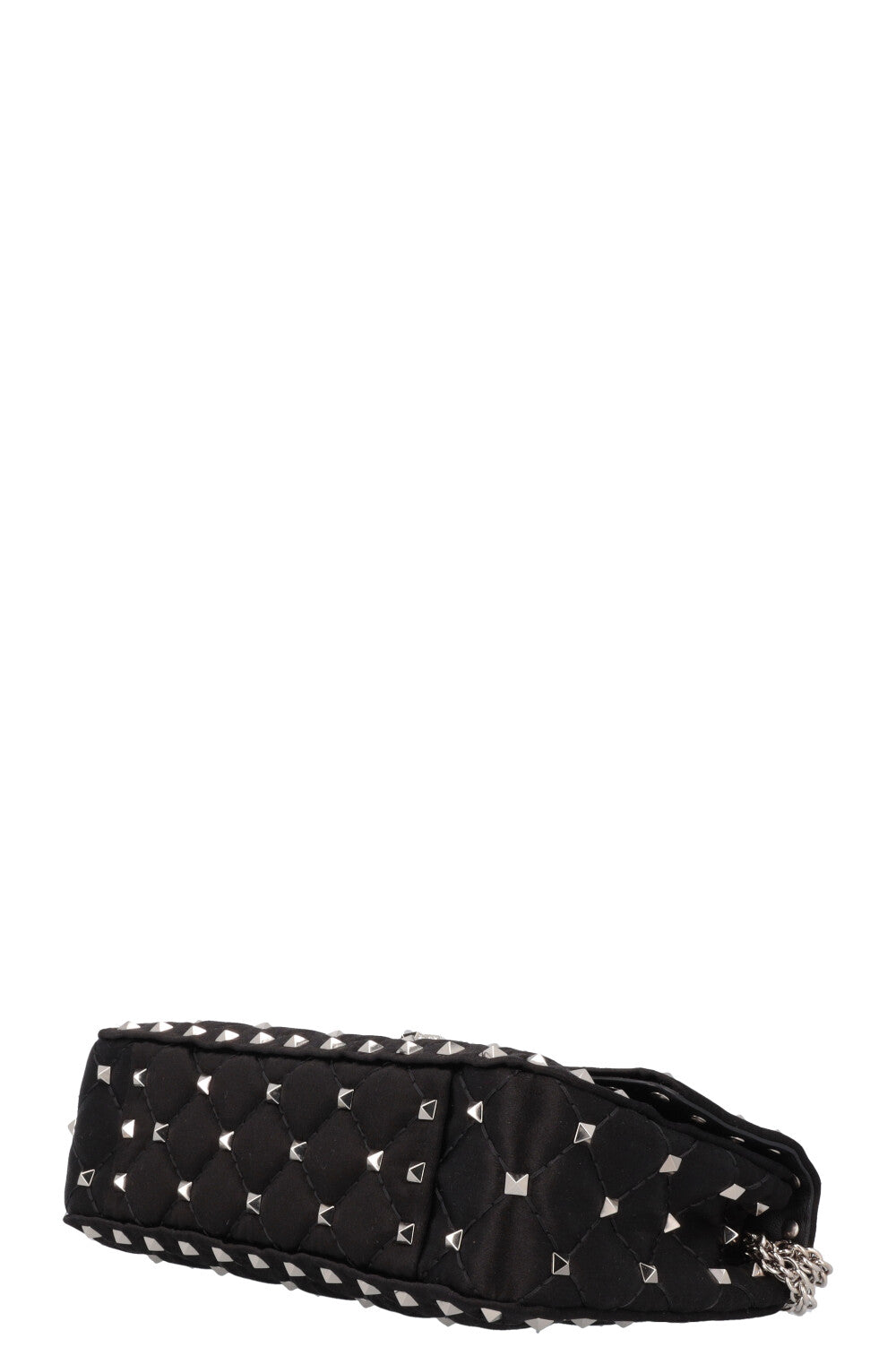 VALENTINO Petit sac Rockstud Spike Cristaux de soie Noir