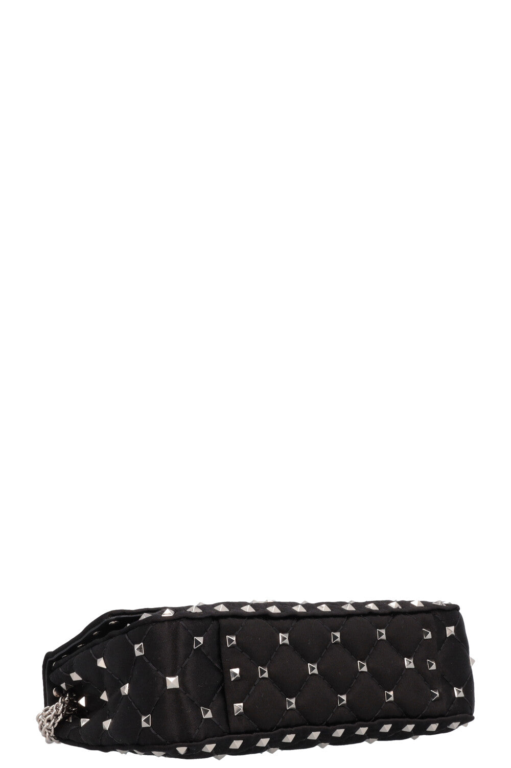 VALENTINO Petit sac Rockstud Spike Cristaux de soie Noir