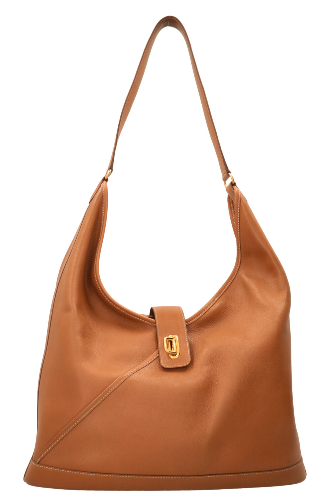 HERMÈS Duska Hobo Bag Gulliver Gold