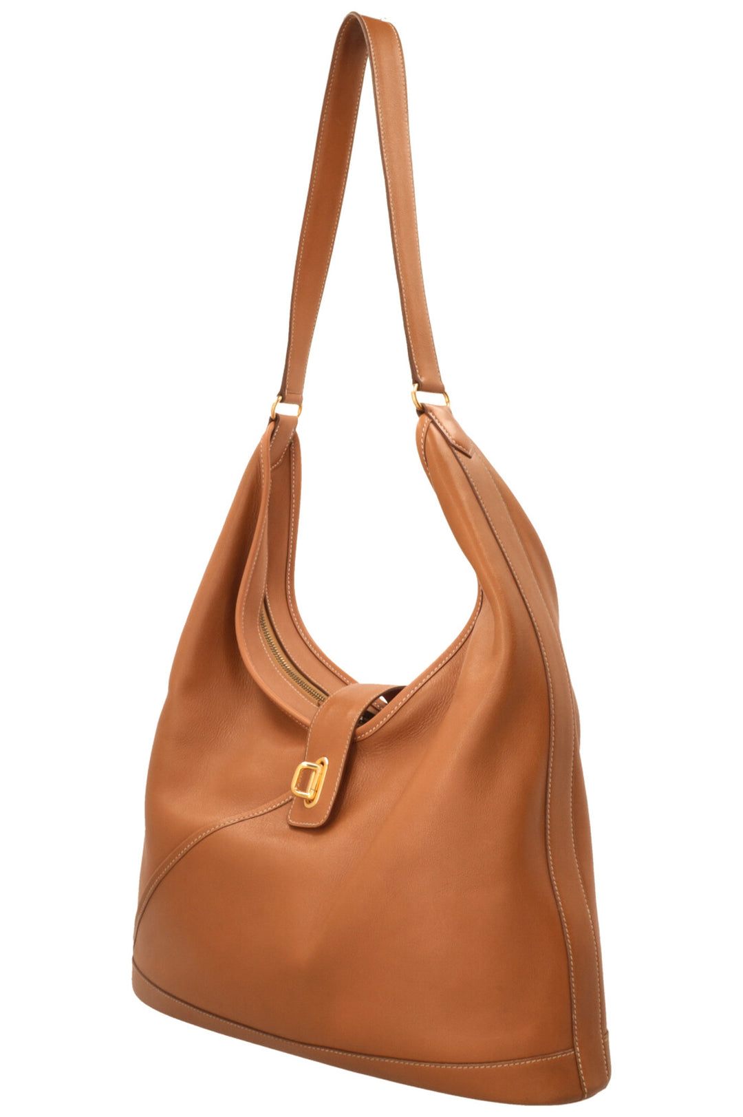 HERMÈS Duska Hobo Bag Gulliver Gold
