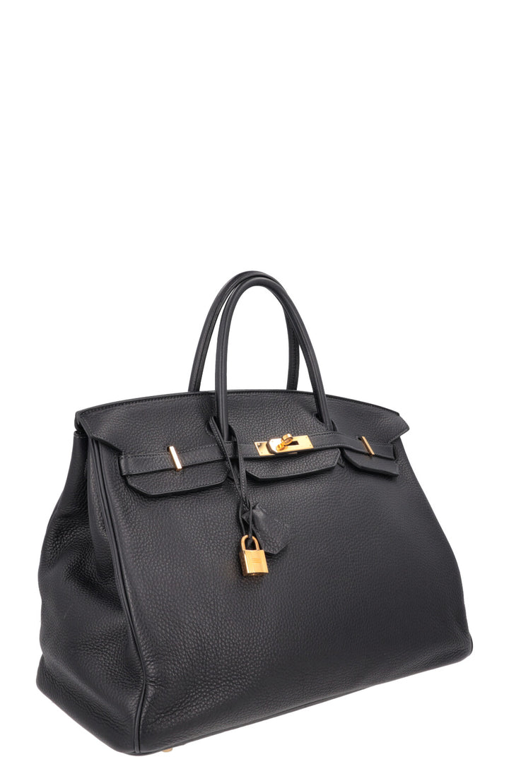 HERMÈS Birkin 40 Retourne Togo Bleu Nuit