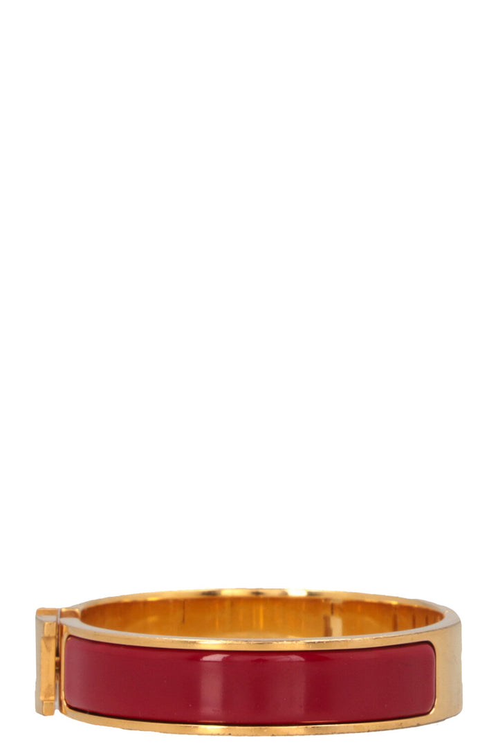 HERMÈS Clic H Bracelet Red Gold