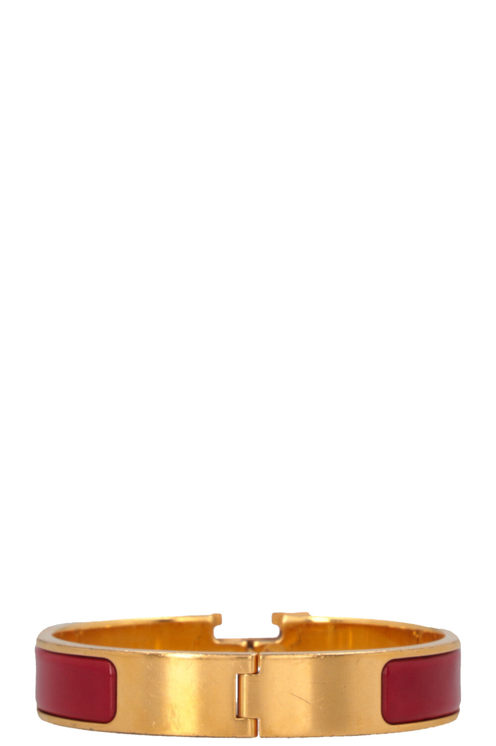 HERMÈS Clic H Bracelet Red Gold