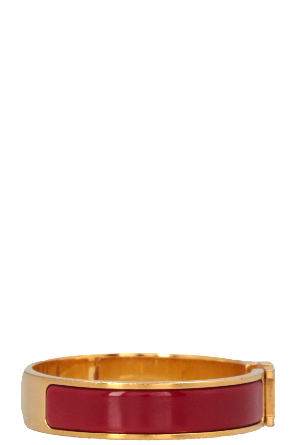 HERMÈS Clic H Bracelet Red Gold