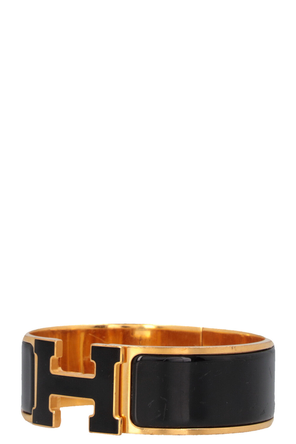 HERMÈS Clic H Bracelet Black Gold