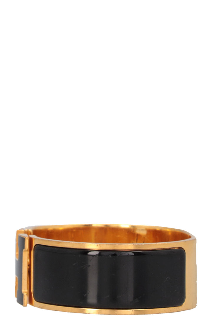 HERMÈS Clic H Bracelet Black Gold