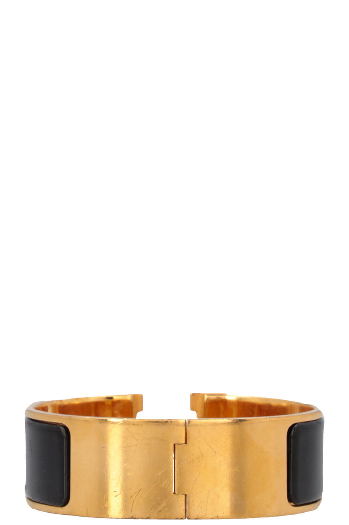 HERMÈS Clic H Bracelet Black Gold