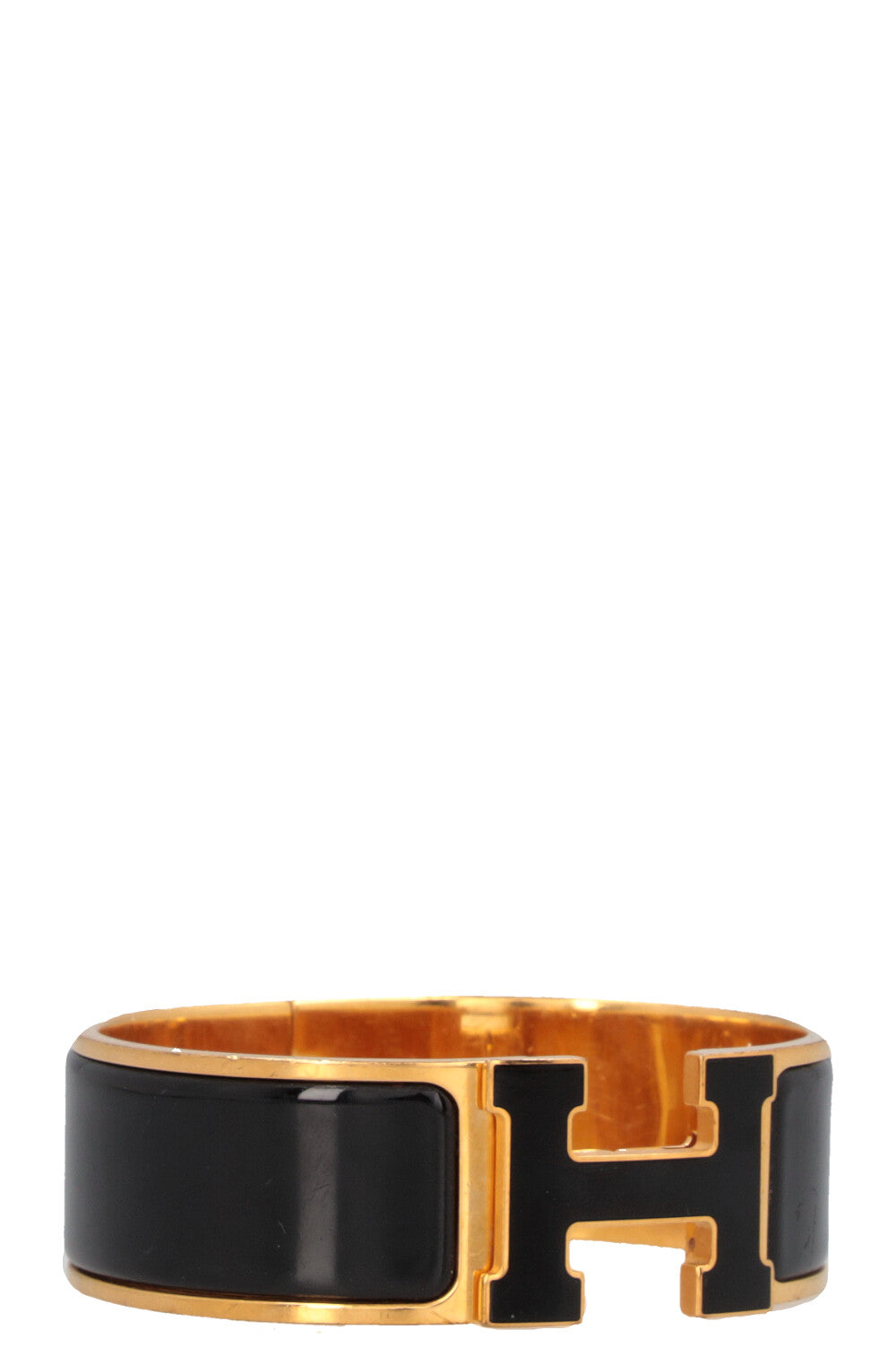 HERMÈS Clic H Bracelet Black Gold