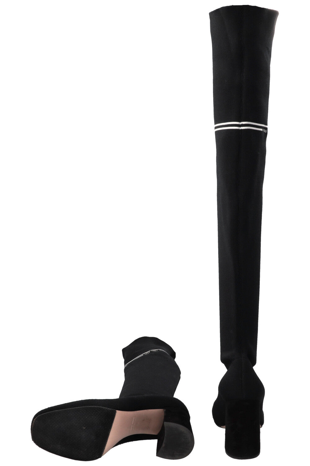 MIU MIU Overknee Boots Black