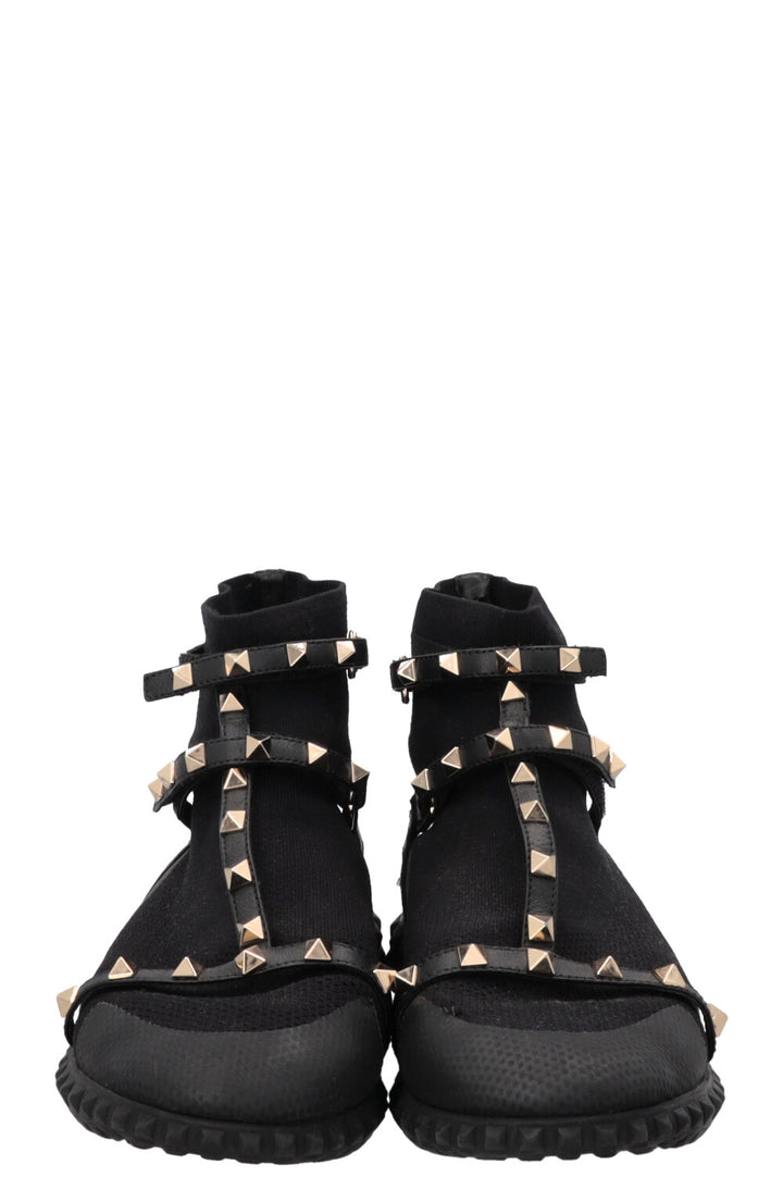 VALENTINO Rockstud Sock Sneakers Black