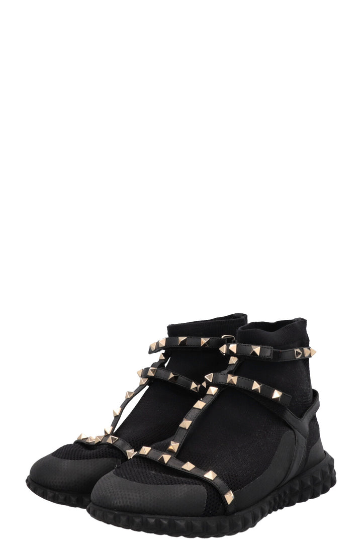 VALENTINO Rockstud Sock Sneakers Black