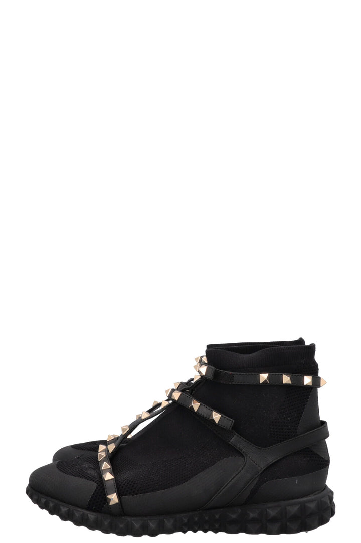 VALENTINO Rockstud Sock Sneakers Black