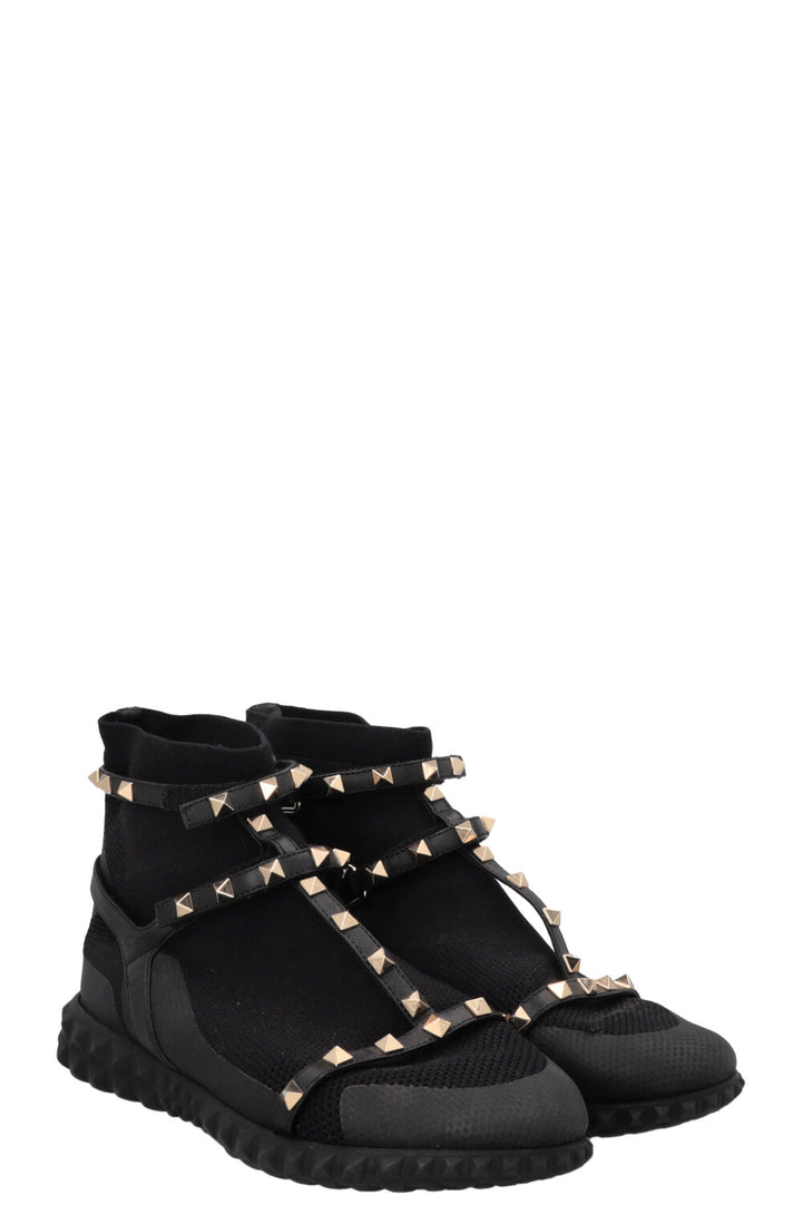 VALENTINO Rockstud Sock Sneakers Black