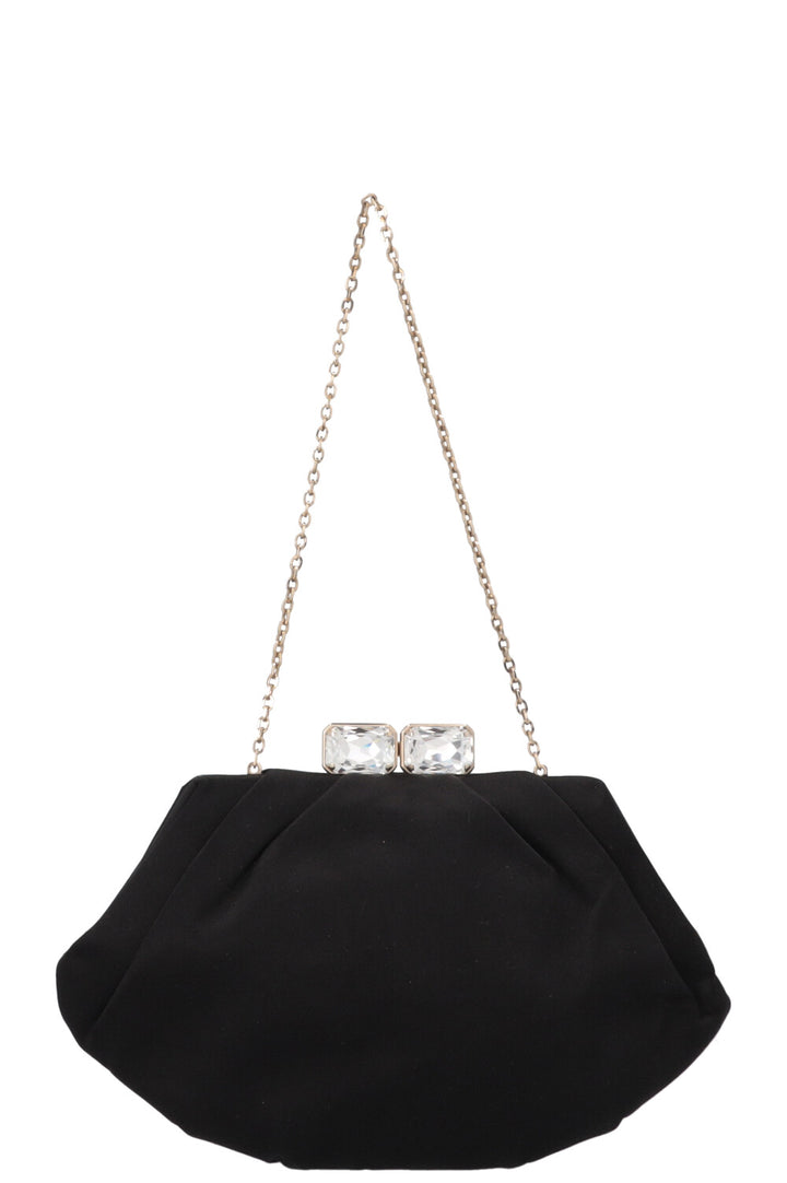 VALENTINO Evening Clutch Satin Black