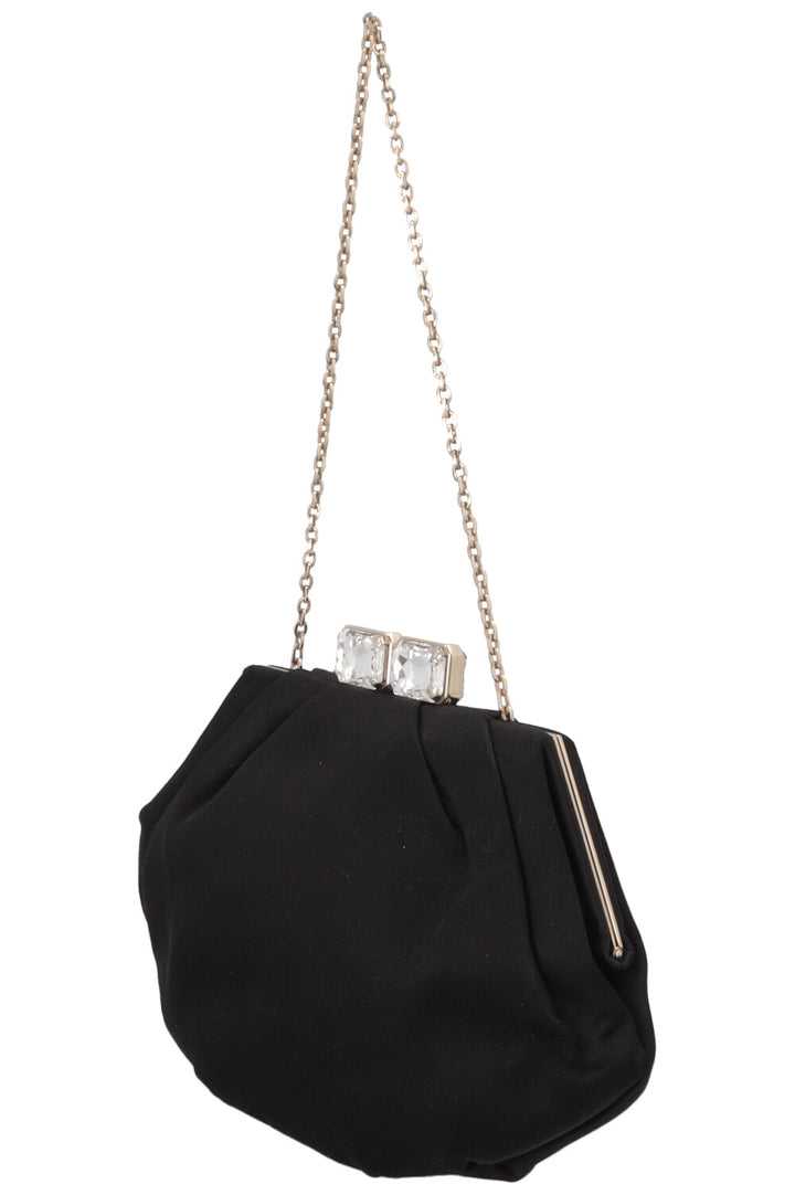 VALENTINO Evening Clutch Satin Black
