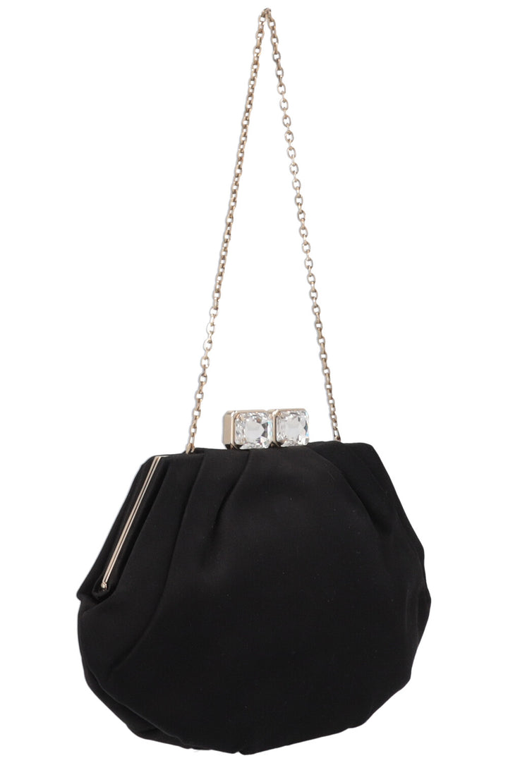 VALENTINO Evening Clutch Satin Black