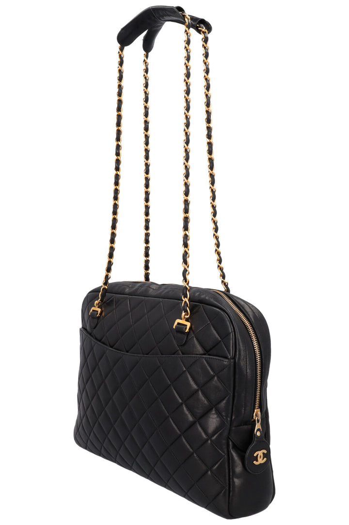 CHANEL Large Quilted Bag Black