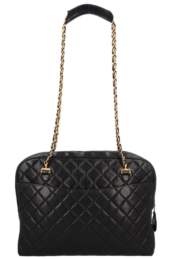 CHANEL CHANEL Large Quilted Bag Black