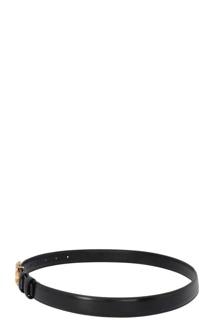 CELINE Triomphe Medium Belt Leather Black