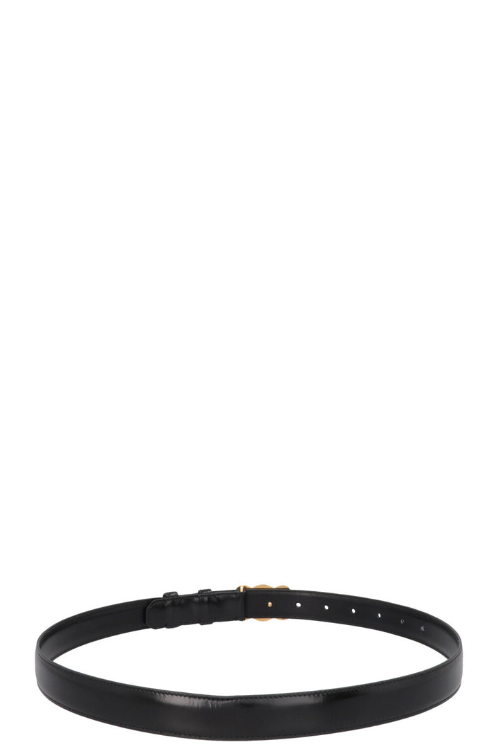 CELINE Triomphe Medium Belt Leather Black