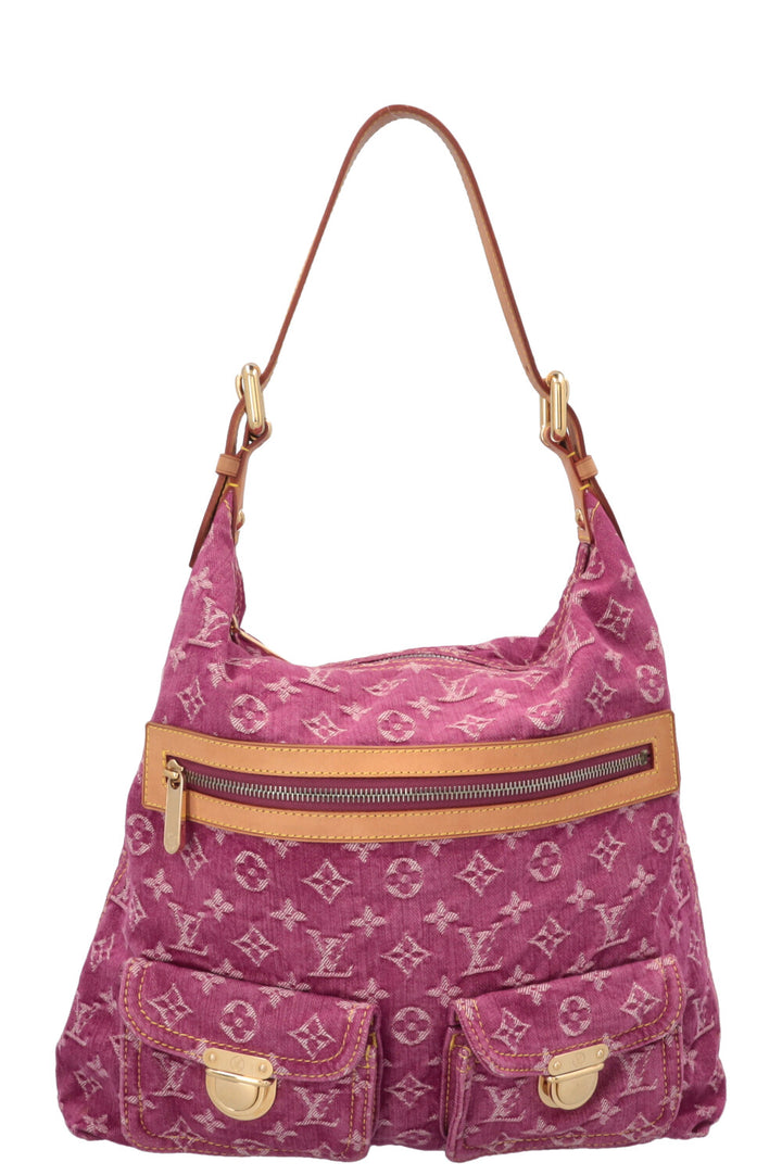LOUIS VUITTON Baggy GM Bag Fuchsia Monogram Denim
