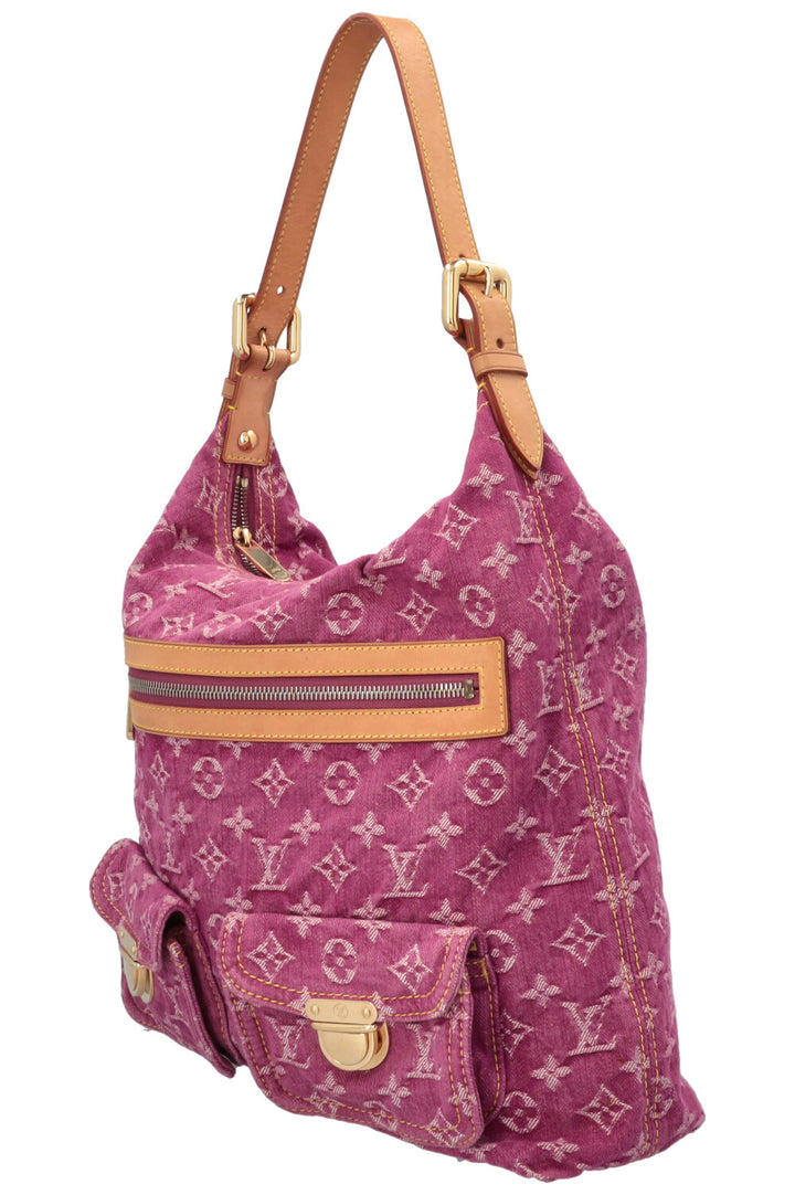 LOUIS VUITTON Baggy GM Bag Fuchsia Monogram Denim