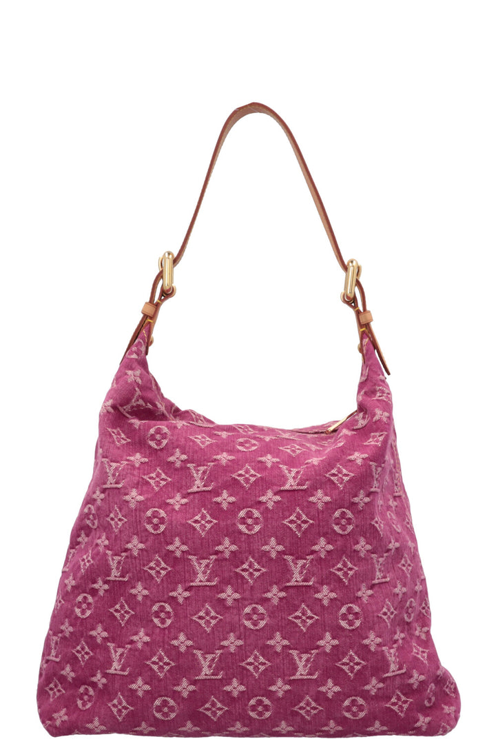 LOUIS VUITTON Baggy GM Bag Fuchsia Monogram Denim