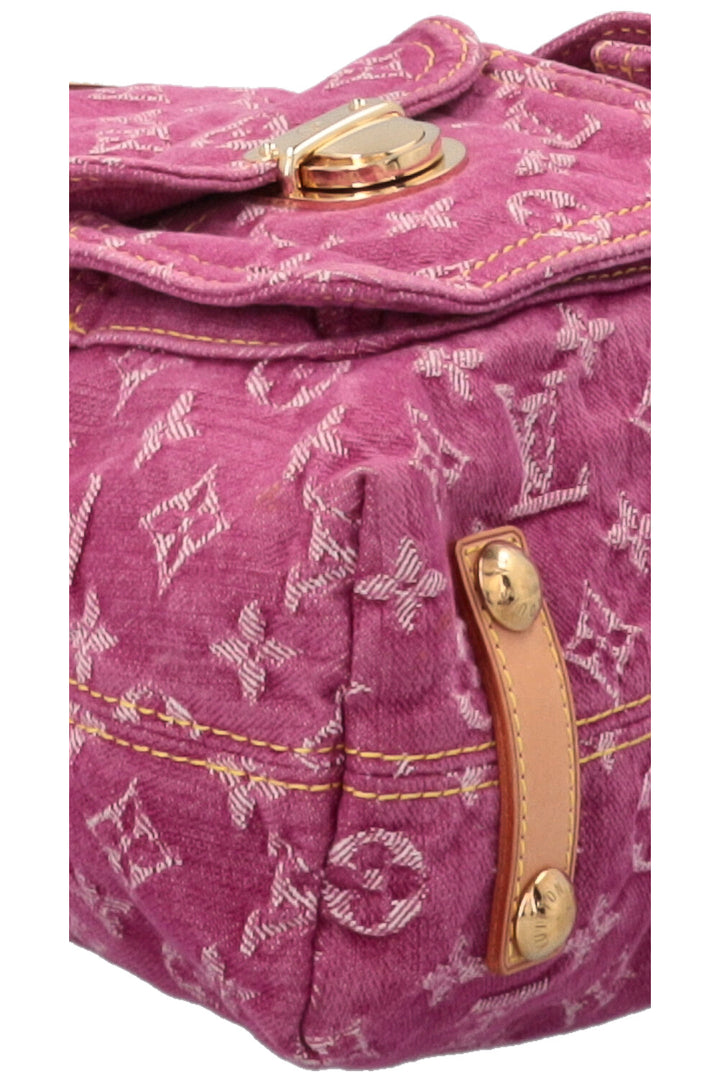 LOUIS VUITTON Baggy GM Bag Fuchsia Monogram Denim