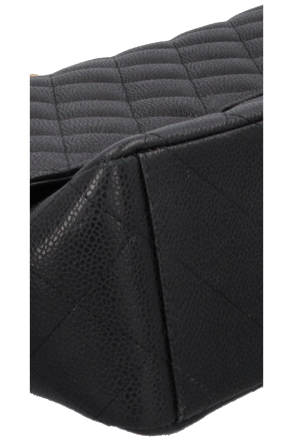 CHANEL Maxi Double Flap Bag Caviar Black