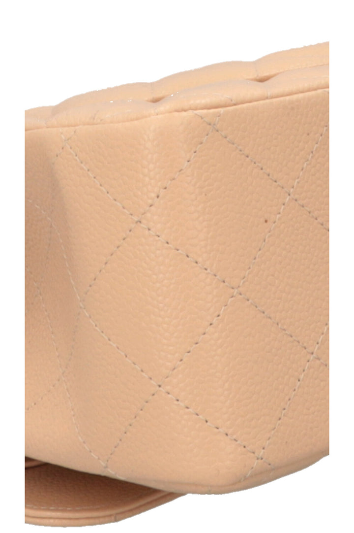 CHANEL Large Double Flap Bag Caviar Beige