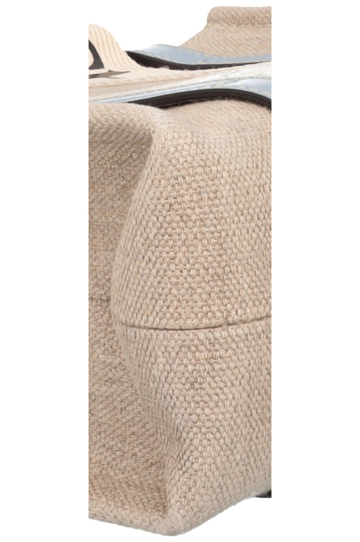 CHLOÉ Small Woody Tote Bag Canvas Blue