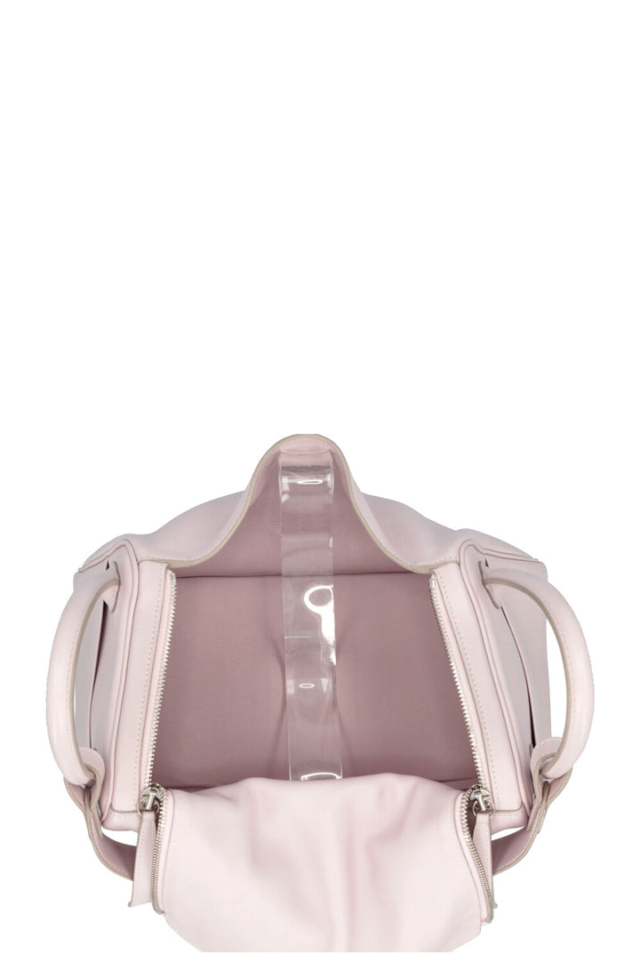 HERMÈS Lindy 26 Glycine Swift Leather Bag