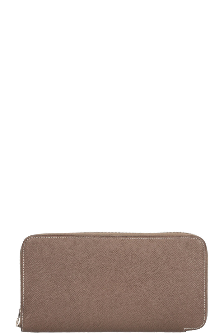 HERMÈS Silk In Long Wallet Etoupe Epsom