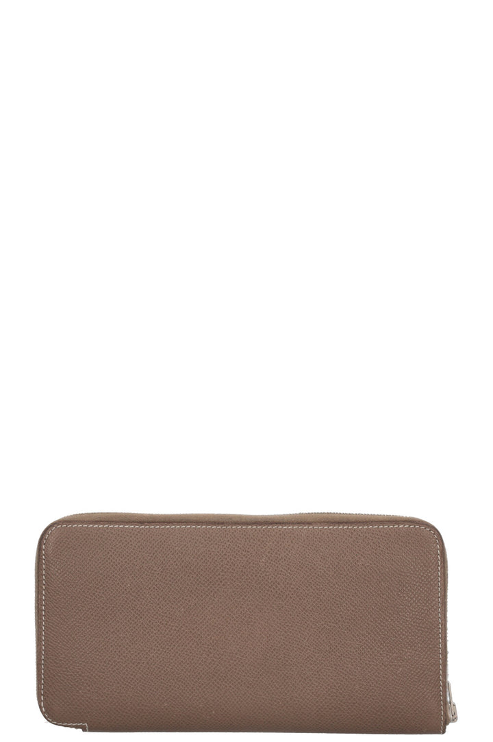 HERMÈS Silk In Long Wallet Etoupe Epsom