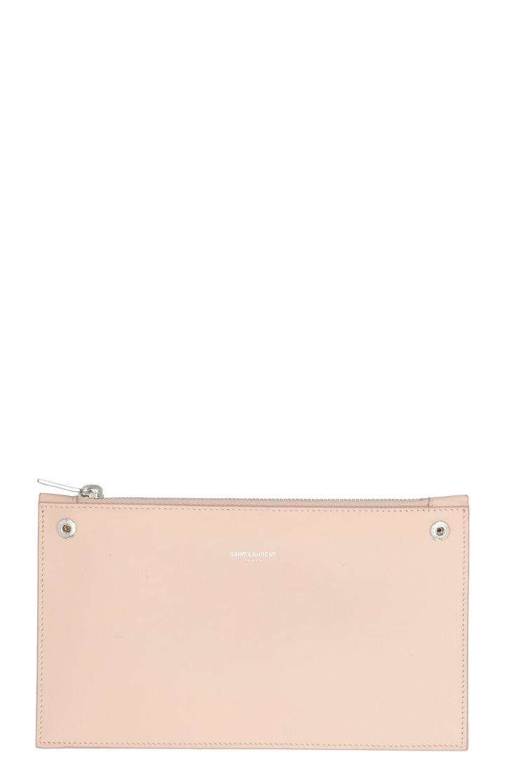 SAINT LAURENT Small Sac de Jour Croco Embossed Nude