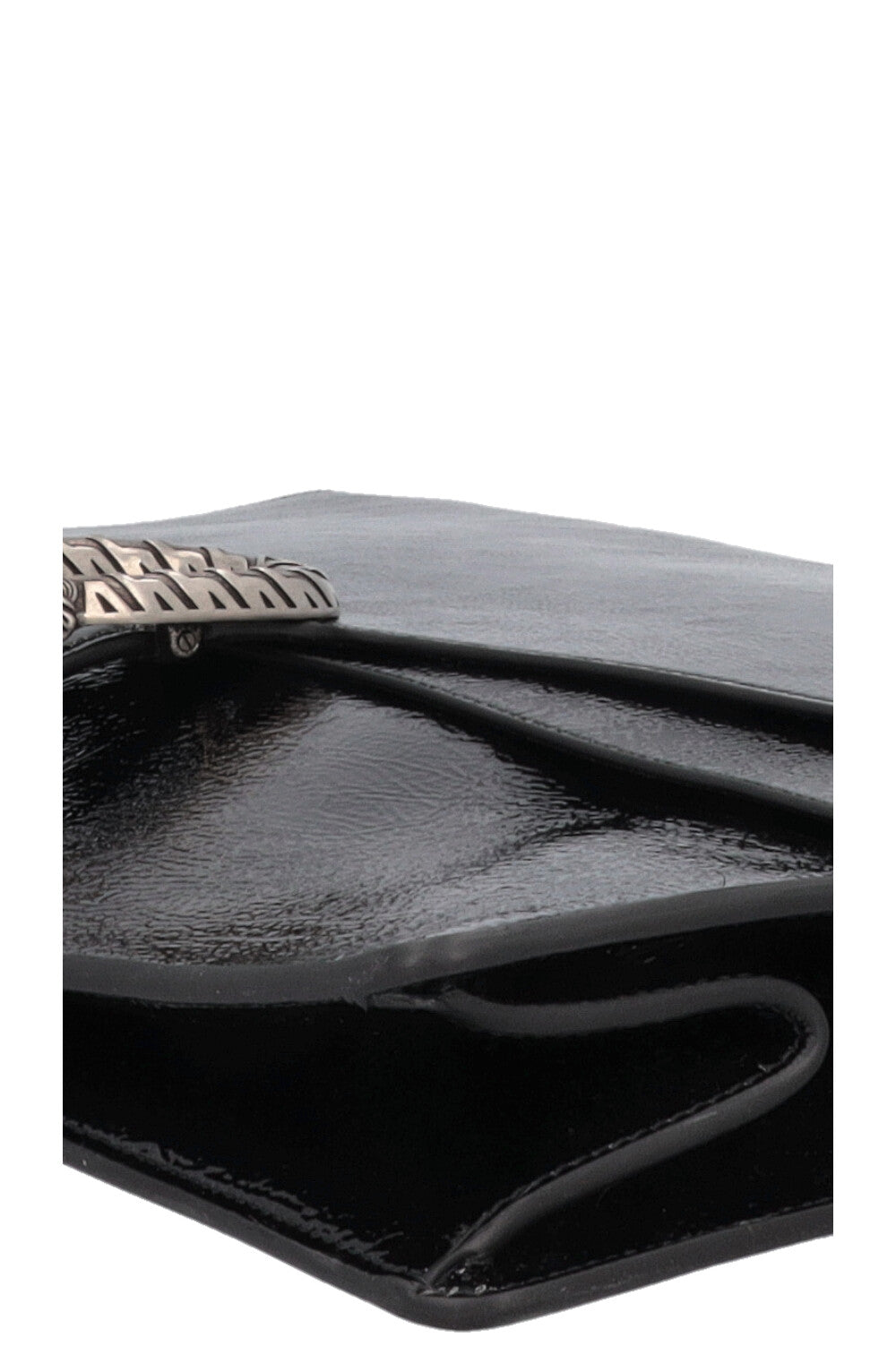 GUCCI Dionysus Large Shoulder Bag Patent Black