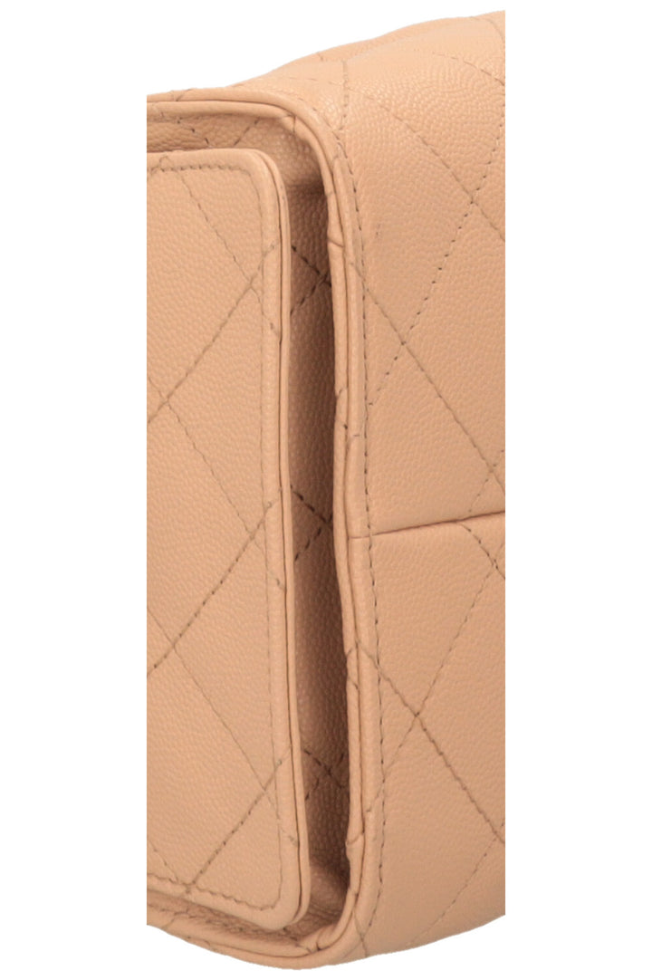 CHANEL 25 Small Caviar Beige