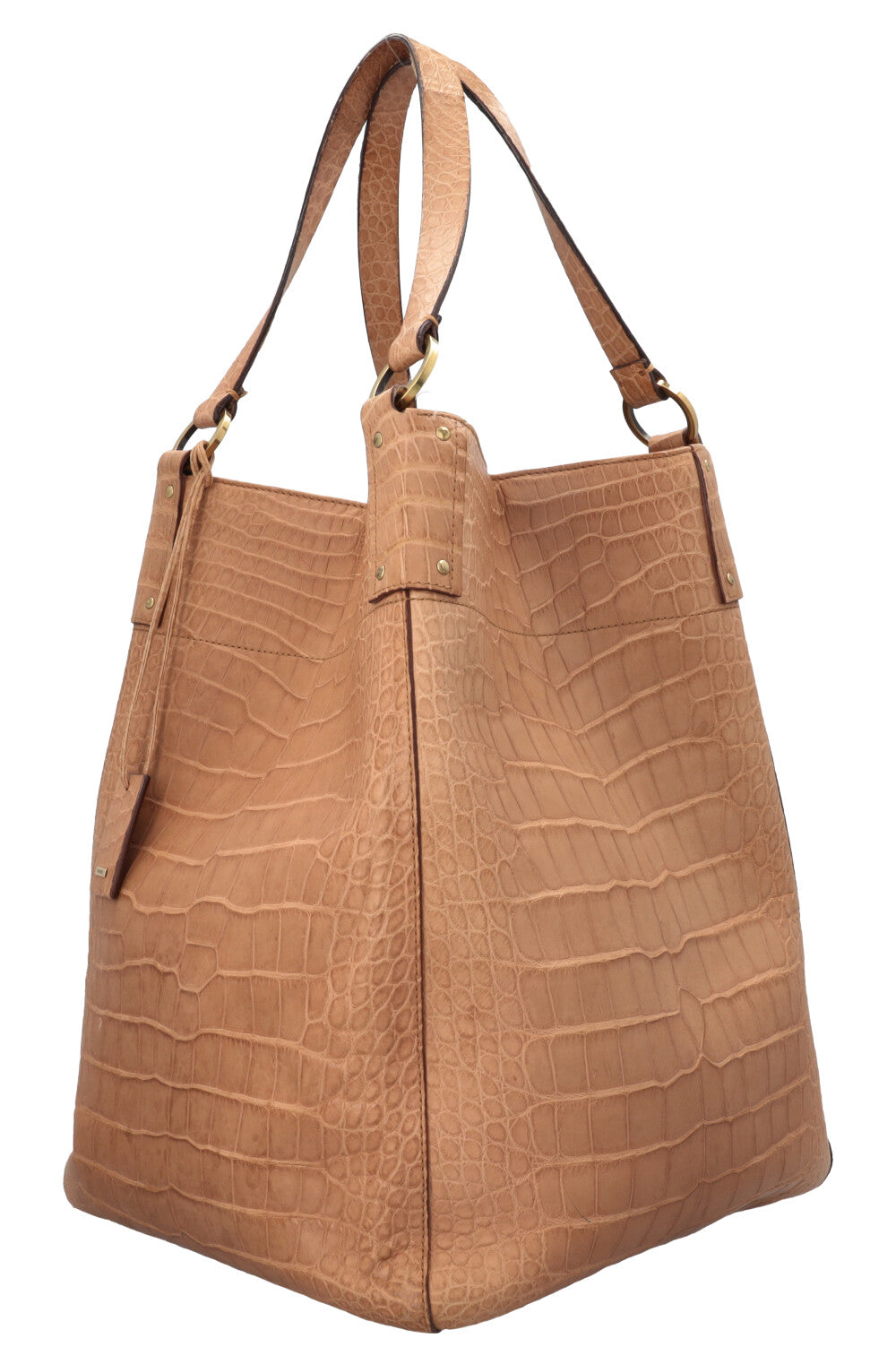 GUCCI Bucket Bag Croco Beige