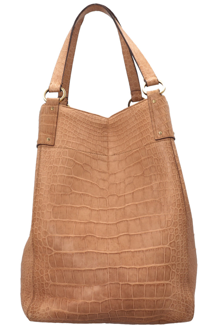 GUCCI Bucket Bag Croco Beige