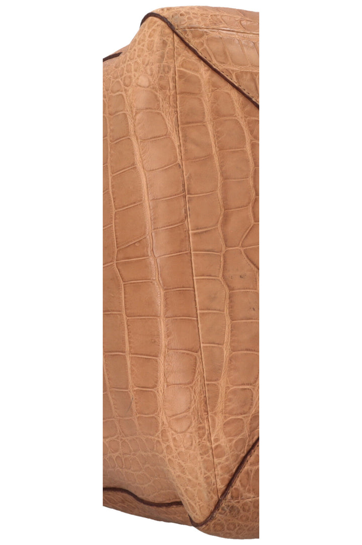 GUCCI Bucket Bag Croco Beige