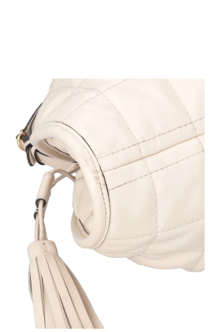 GUCCI Deco Medium Hobo Bag Leather White